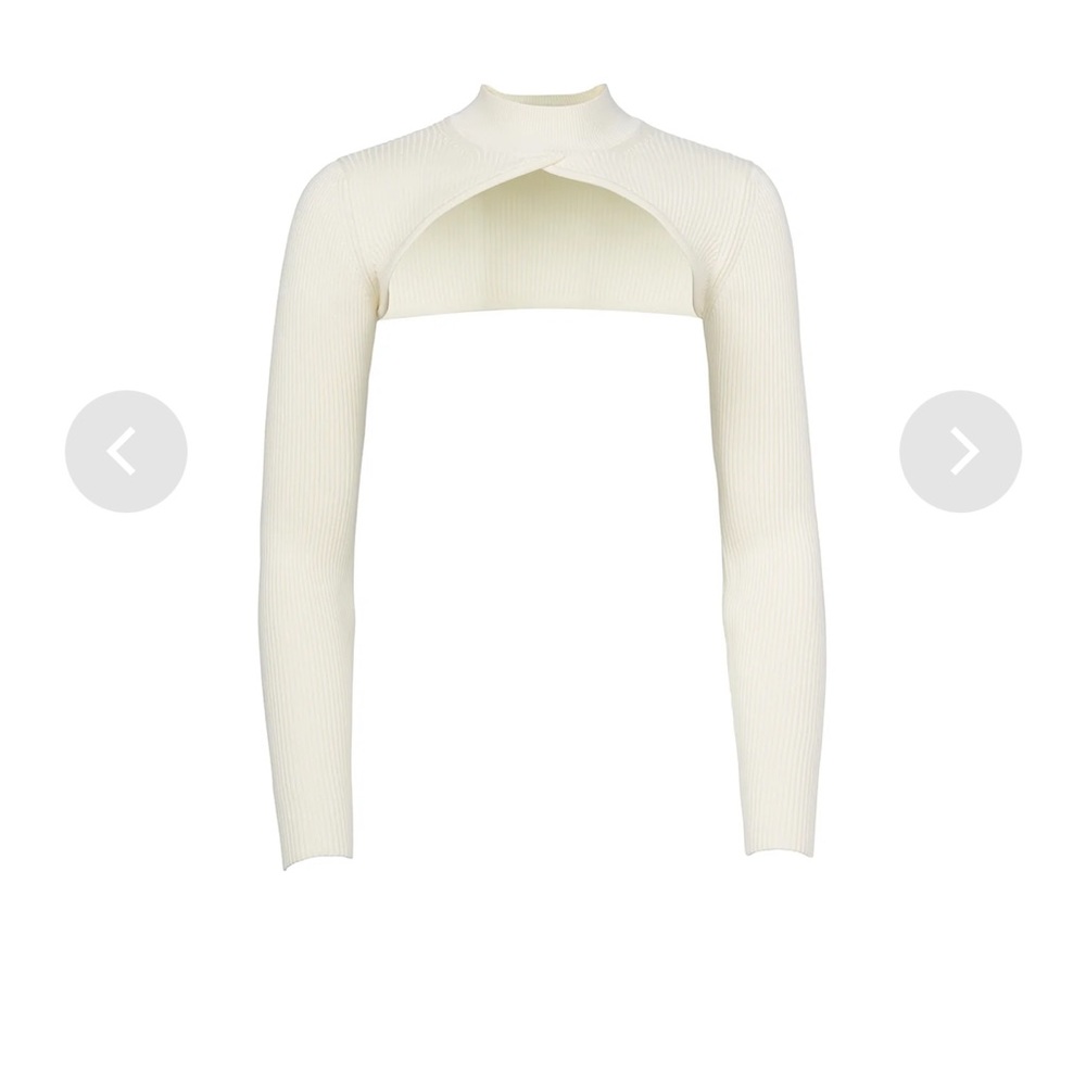 white fleur du mal shrug size XS
